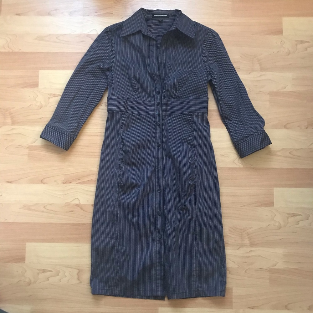 Two Express Design Studio Striped Work Dresses